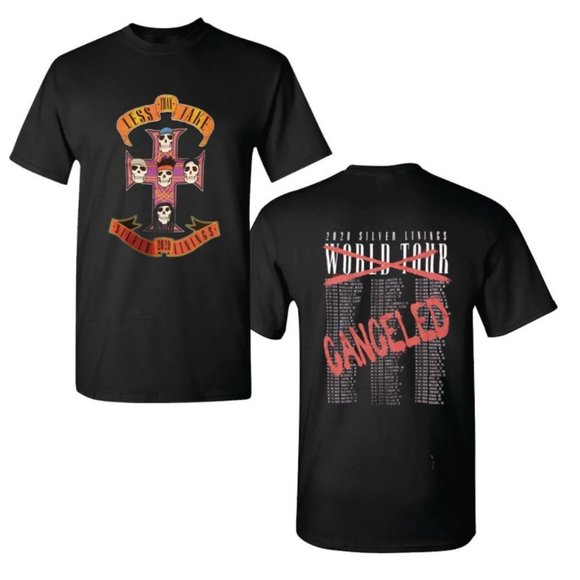 NEW! Less Than Jake (Guns n' Roses style) World Tour 2020 Medium (charcoal grey) - Picture 1 of 2